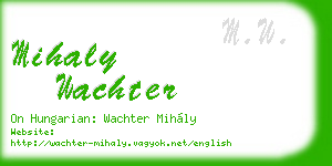 mihaly wachter business card
