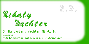 mihaly wachter business card